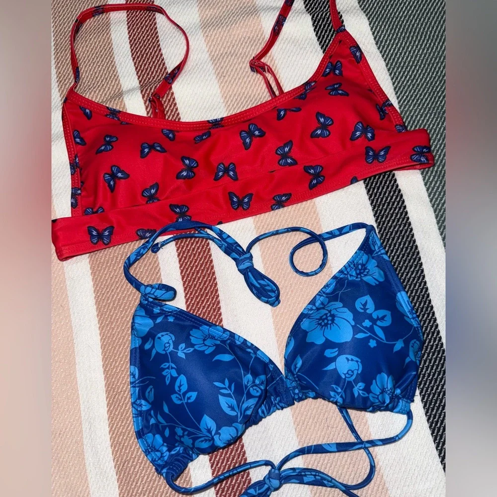 Bundle – 2 Fun & Floral and Butterfly Print Bikinis